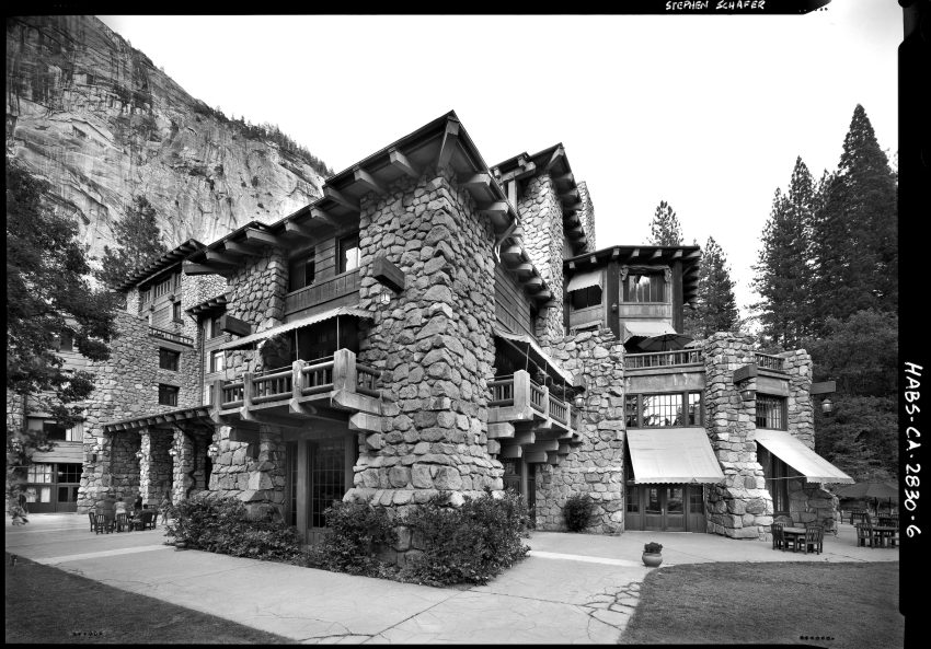 HABS Photograph of the Ahwahnee Hotel in Yosemite Valley