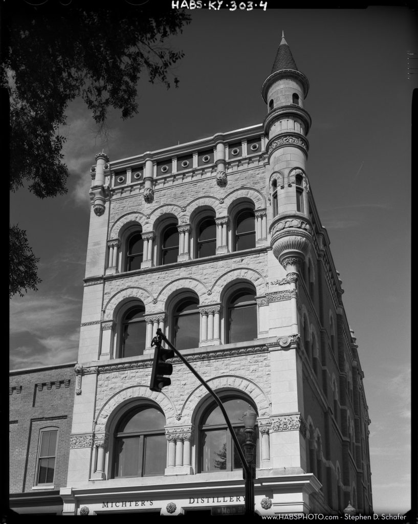 HABS photograph of 801 Main Street (The Fort Nelson building) in downtown Louisville, Kentucky. HABS Number KY-303-4