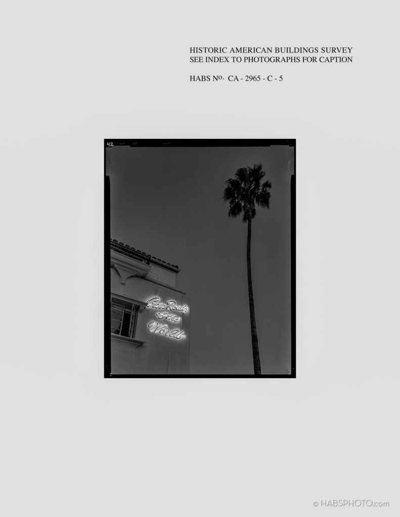 Historic American Buildings Photography of Crossroads of the World.